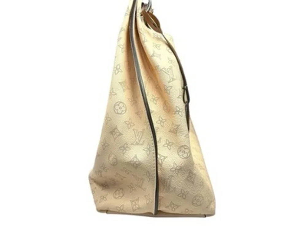 Louis Vuitton Carmel Mahina Calf Leather Hobo Bag